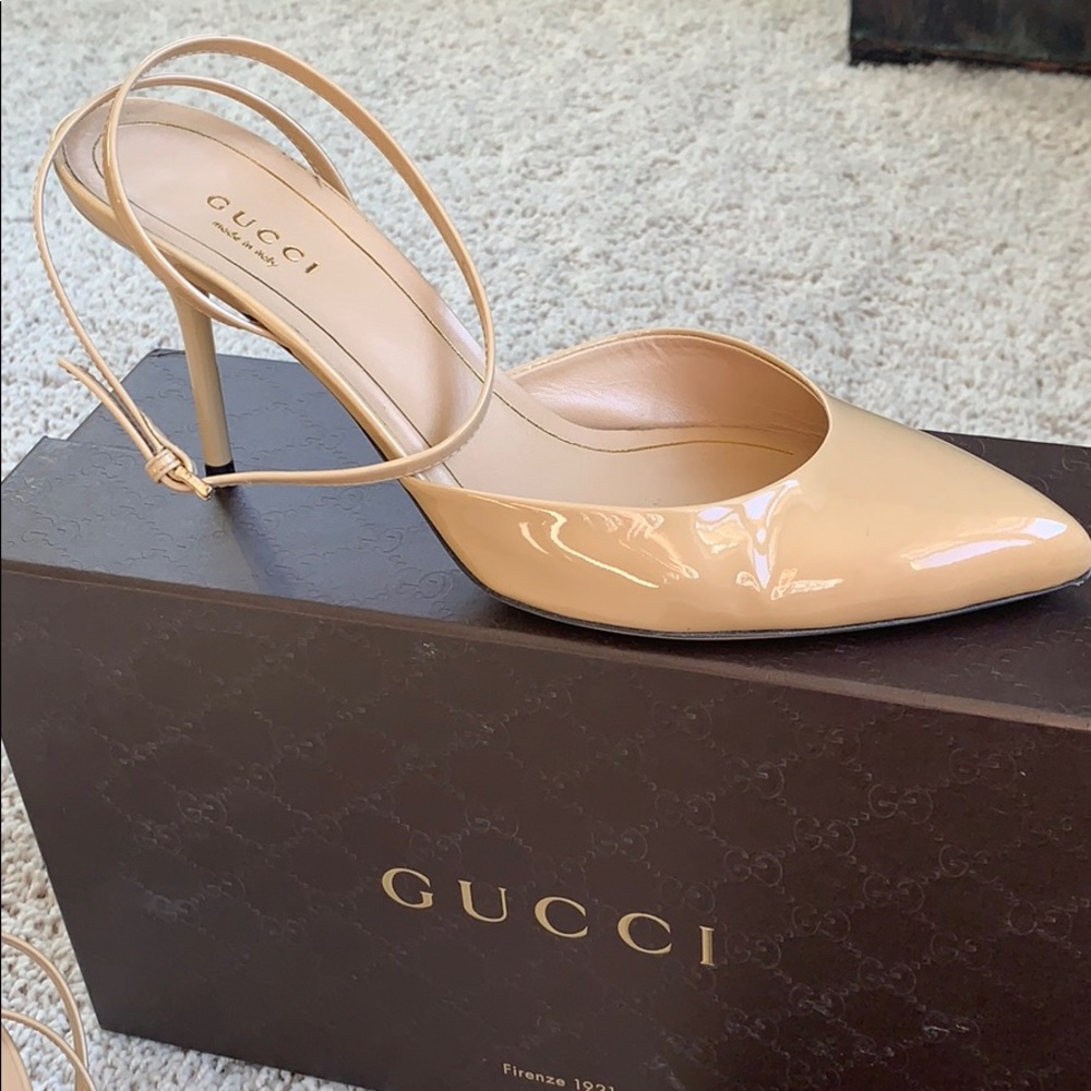 Gucci Ankle Strap Pumps 8.5/38+
